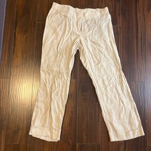 J crew cafe linen trouser 12